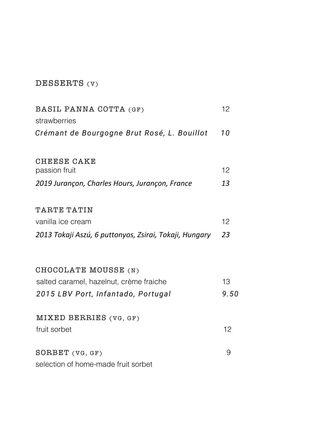 Bar Menu — page 10
