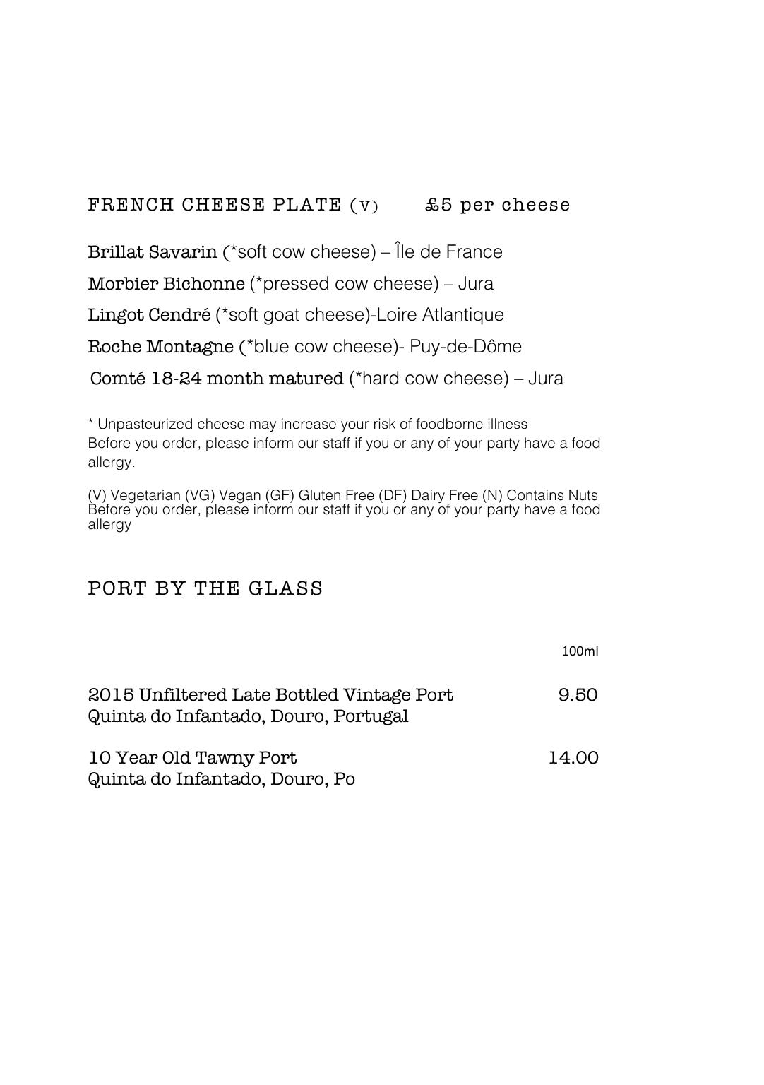 Bar Menu — page 11
